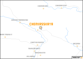map of Cherkasskaya