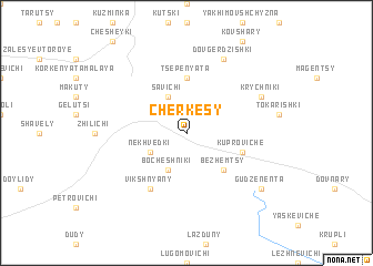 map of Cherkesy