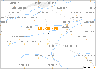 map of Cherkhava