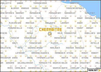 map of Cher Maître