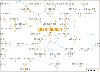 map of Cherna Voda