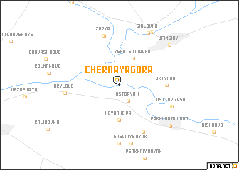 map of Chërnaya Gora