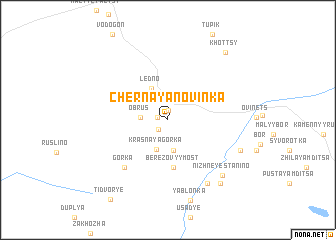 map of Chërnaya Novinka