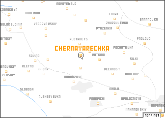 map of Chërnaya Rechka