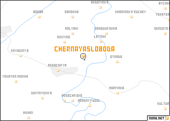 map of Chernaya Sloboda