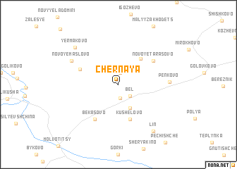 map of Chërnaya