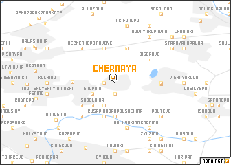 map of Chërnaya