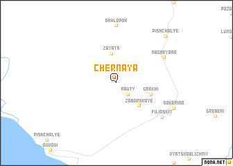 map of Chërnaya