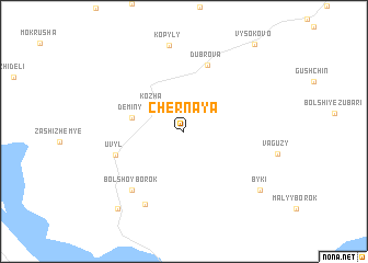 map of Chërnaya