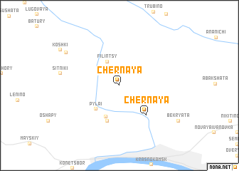 map of Chërnaya