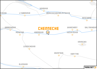 map of Cherneche