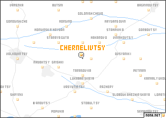 map of Chernelivtsy