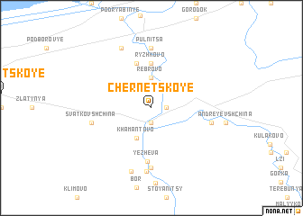 map of Chernetskoye