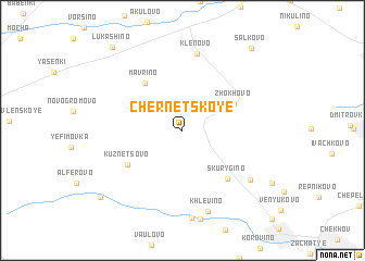 map of Chernetskoye