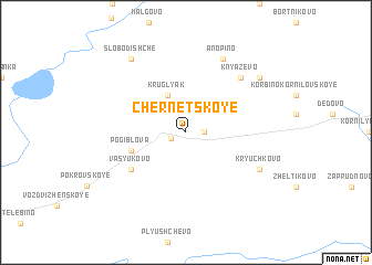 map of Chernetskoye