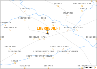 map of Chernevichi