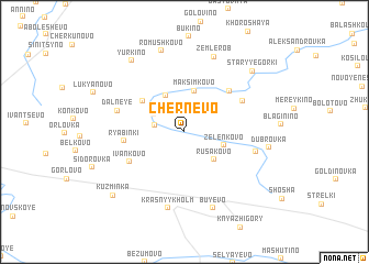 map of Chernëvo