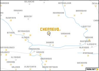 map of Chernëvo