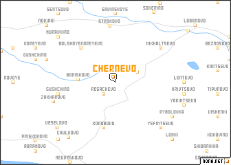 map of Chernëvo