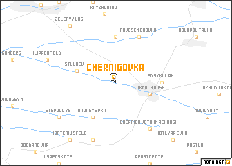 map of Chernigovka