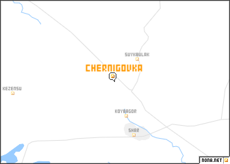 map of Chernigovka