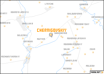 map of Chernigovskiy