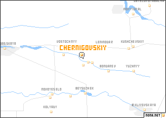 map of (( Chernigovskiy ))