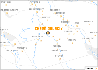 map of Chernigovskiy