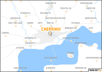 map of Chernihiv