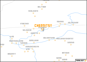 map of Chernitsy