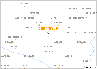 map of Cherniyuv