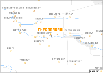 map of Chernobabov