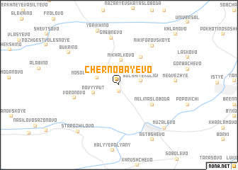 map of Chernobayevo