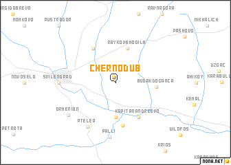 map of Chernodŭb