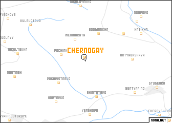 map of Chernogay