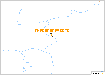 map of Chernogorskaya