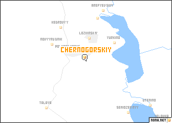 map of Chernogorskiy