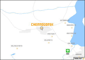 map of Chernogorsk