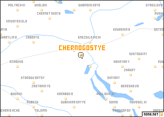 map of Chernogostʼye