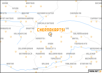 map of Chernokaptsi