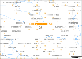 map of Chernokonʼtse