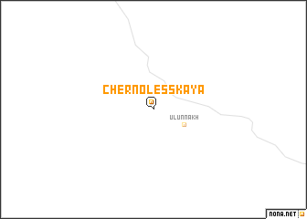 map of Chernolesskaya