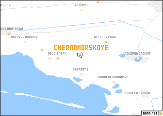 map of Chernomorskoye