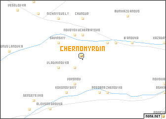 map of Chernomyrdin