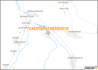 map of Chernorechenskaya