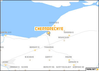 map of Chernorech\