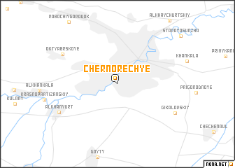 map of Chernorech\
