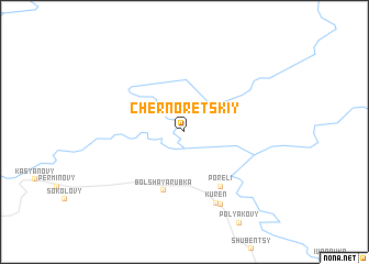 map of Chernoretskiy
