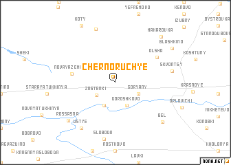 map of Chernoruchʼye