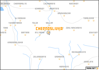 map of Chernoslivka